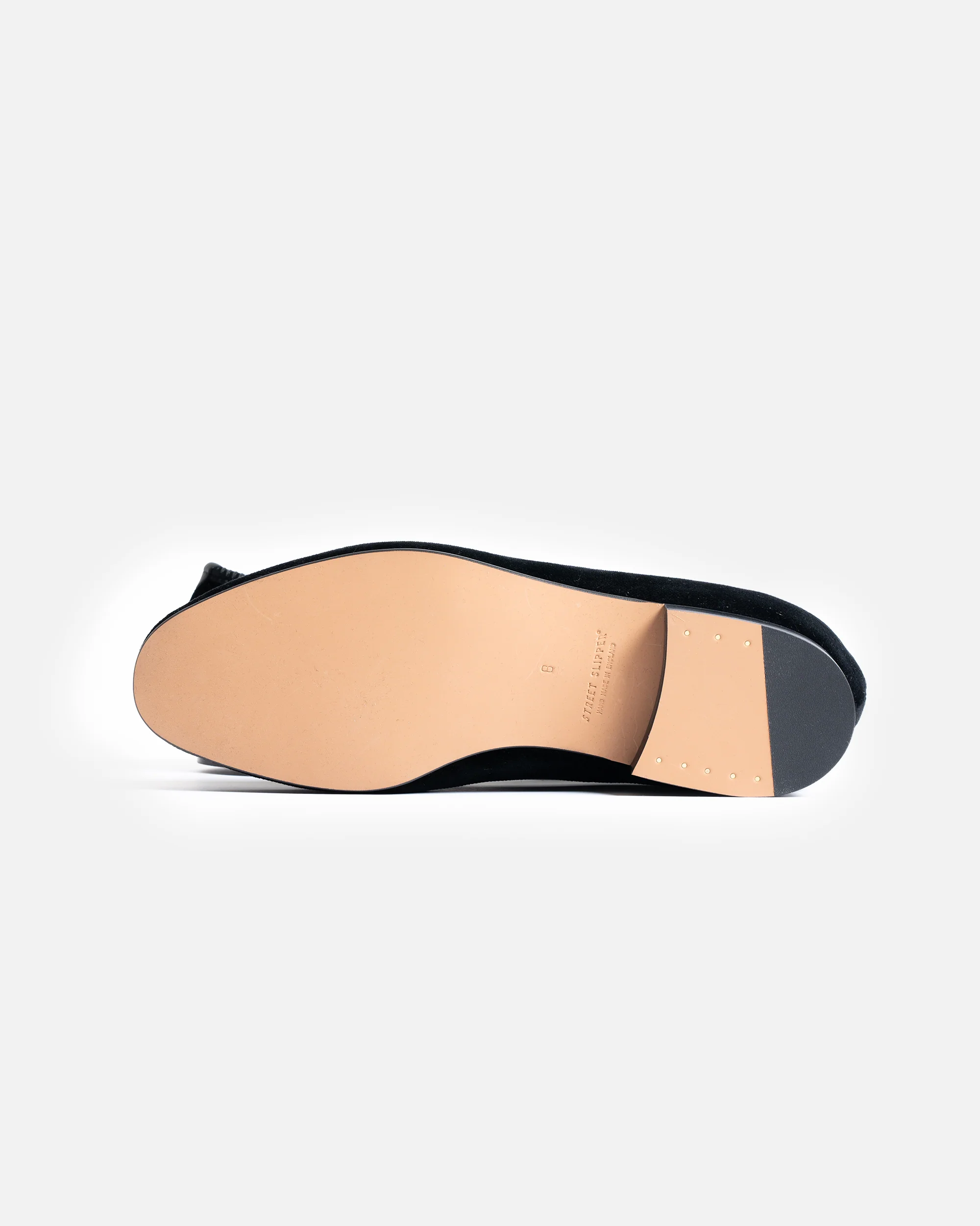 Bryceland's x Bowhill & Elliott Velvet Slippers Black (Thunderbird) - Image 3